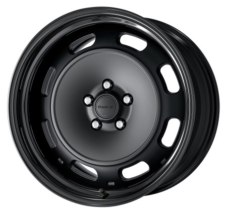 MATT BLACK [MBL] CENTRE DISK WITH GLOSS BLACK ANODIZED STEP RIM