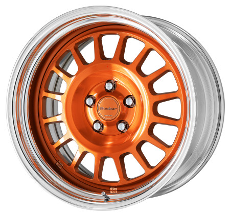 COPPER CUT CLEAR [MCC2] CENTRE DISK WITH POLISHED ANODIZED STEP RIM